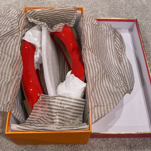 NWT Kate spade Wanetta Maraschino Red bow flats - Picture 11 of 13